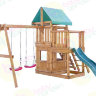 Детская игровая площадка для дачи Babygarden с балконом и закрытым домиком горка 1,8 метра