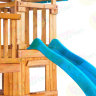 Детская игровая площадка для дачи Babygarden с балконом и закрытым домиком горка 2,4 метра