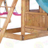 Детская игровая площадка для дачи Babygarden с балконом, закрытым домиком и двумя горками