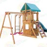 Детская игровая площадка для дачи Babygarden с закрытым домиком и рукоходом