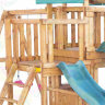 Детская площадка для дачи Babygarden с балконом, закрытым домиком, рукохдом и двумя горками